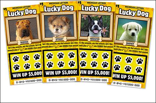 The Michigan Lottery's "Lucky Dog" scratch-off tickets sold out within seven weeks. There were 5.3 million printed.